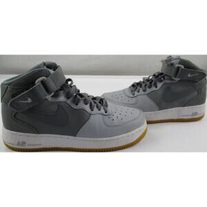 Air Force 1 Mid GS Grey Gum Mid Sneakers 6.5Y 314195 Nike Jordan
